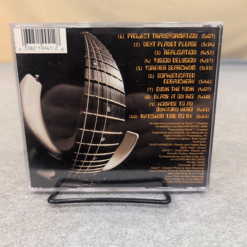 David T Chastain Next Planet Please CD 1994 Leviathan Records Instrumental Rock - Picture 2 of 2